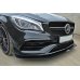 Накладка сплиттер на передний бампер на Mercedes CLA C117 A45 AMG рестайл